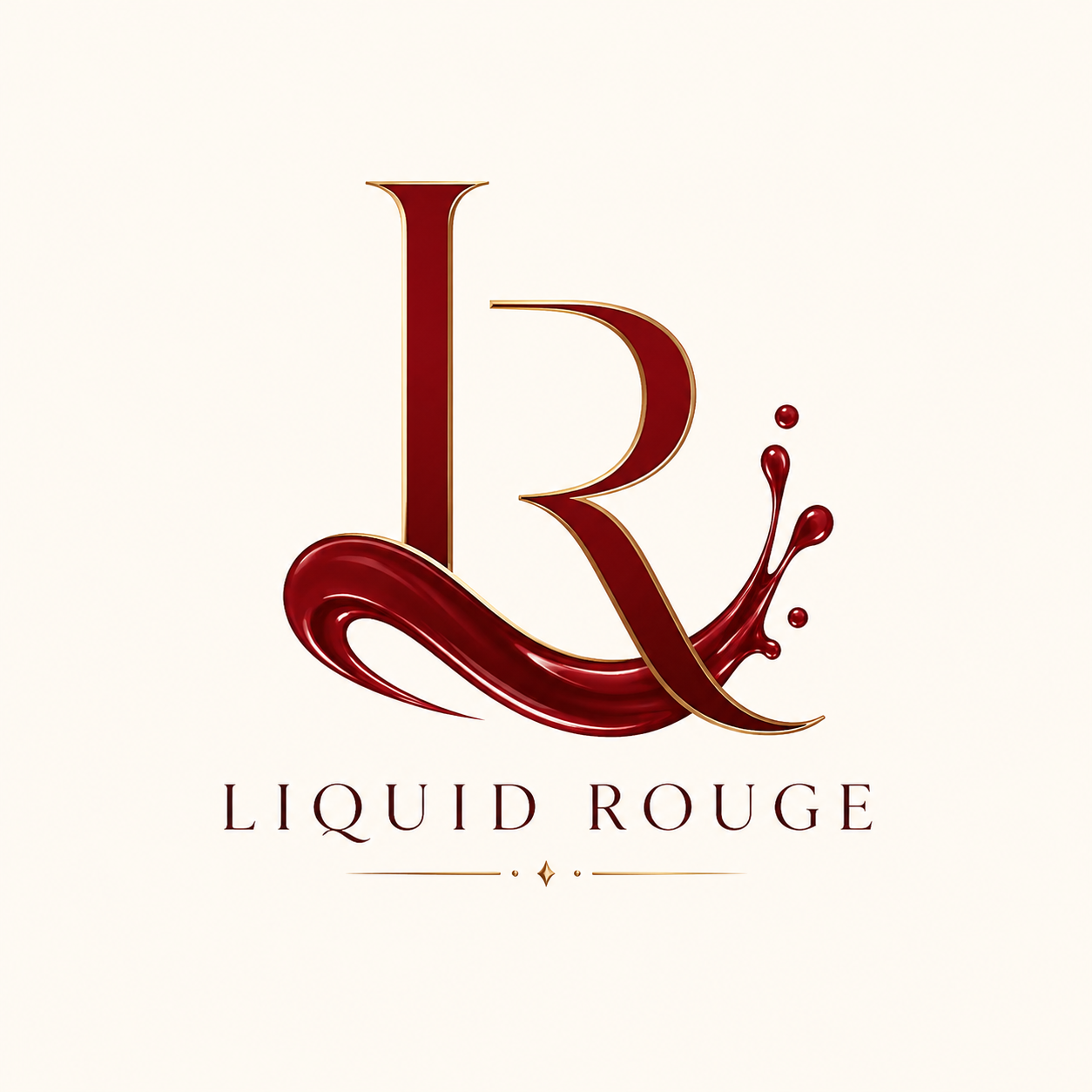 Liquid Rouge LR monogram logo